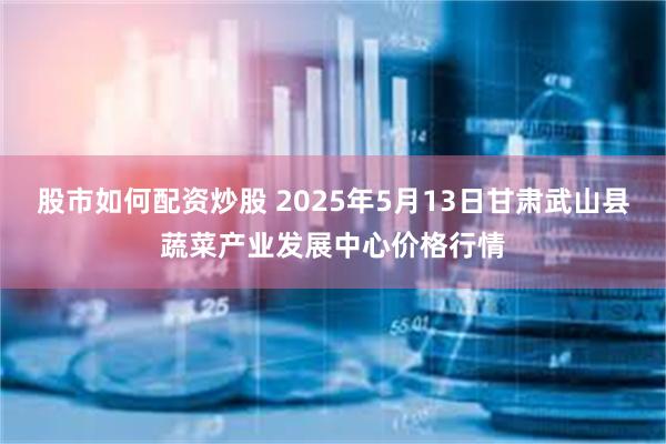 股市如何配资炒股 2025年5月13日甘肃武山县蔬菜产业发展中心价格行情