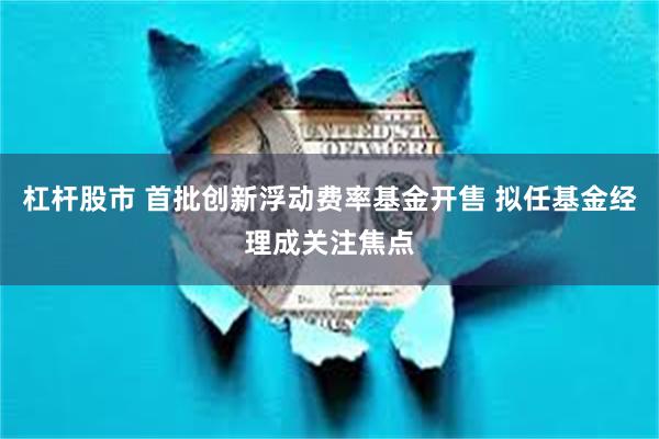 杠杆股市 首批创新浮动费率基金开售 拟任基金经理成关注焦点
