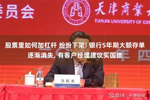 股票里如何加杠杆 纷纷下架! 银行5年期大额存单逐渐消失, 有客户经理建议买国债