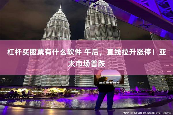 杠杆买股票有什么软件 午后，直线拉升涨停！亚太市场普跌
