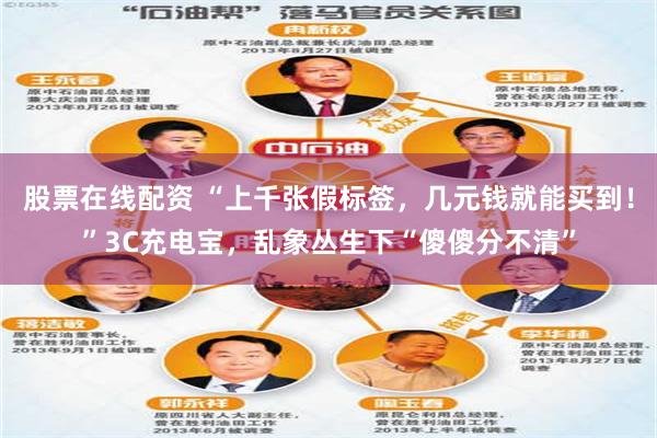 股票在线配资 “上千张假标签，几元钱就能买到！”3C充电宝，乱象丛生下“傻傻分不清”
